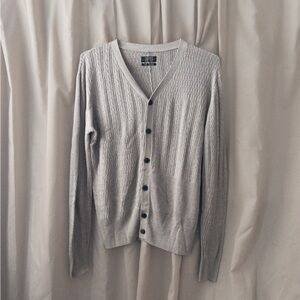All Saints Textured Knit V-Neck Cardigan
